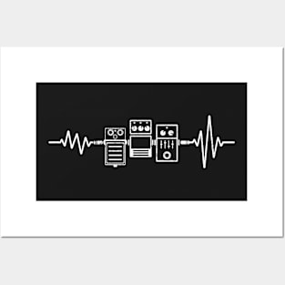 Guitar Effect Pedals Heartbeat Posters and Art